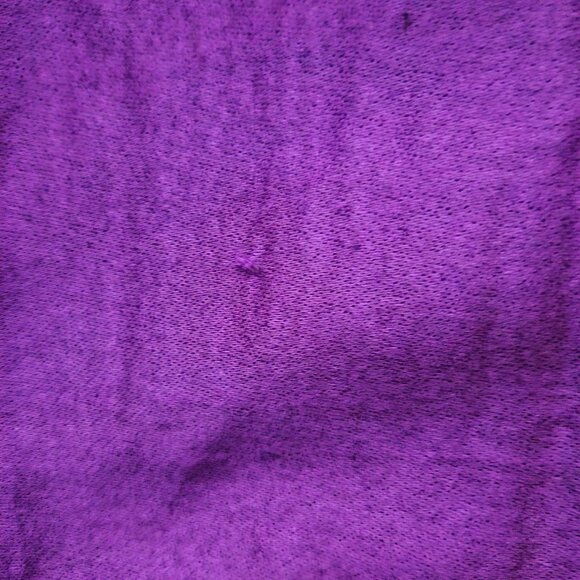 COPY - Purple, dark/medium blues, white, black fringe, cashmere scarf, unisex - Picture 6 of 6